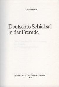  Deutsches Schicksal in der Fremde