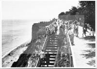  Postkarte - Promenade und Strand in Budaki am Schwarzen Meer