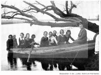  Postkarte - In der "Lodka" (Kahn) am Fluß Sarata