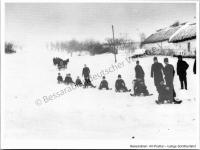  Postkarte - Alt-Posttal, lustige Schlittenfahrt