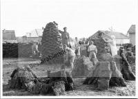  Postkarte - Umsetzen des Brennmists auf runde Haufen